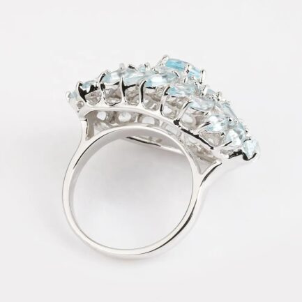 Vintage Topaz Marquise Cut Ring in Sterling Silver - Image 3